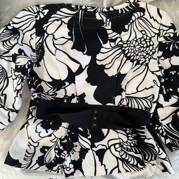 NEW Elie Tahari Tailored Hourglass Floral Statement Career Suit Jacket 4 NWOT - Picture 10 of 16